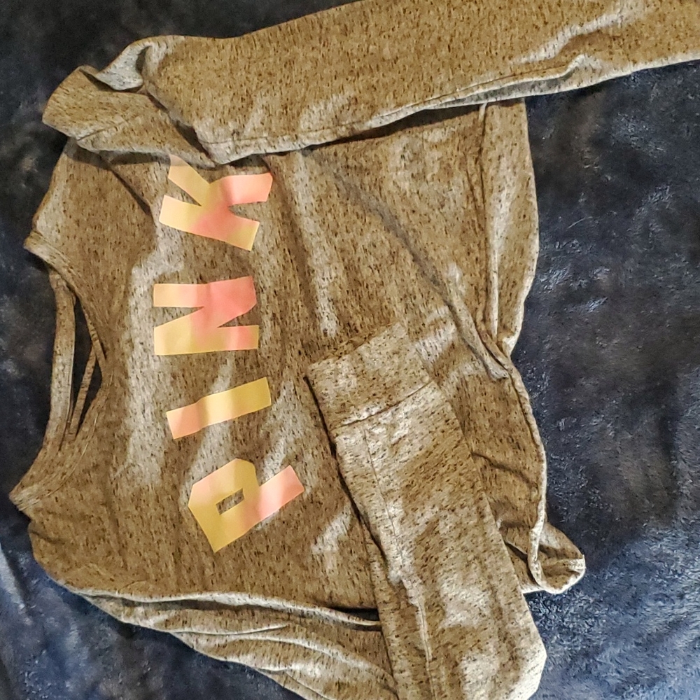Pink cropped long sleeve